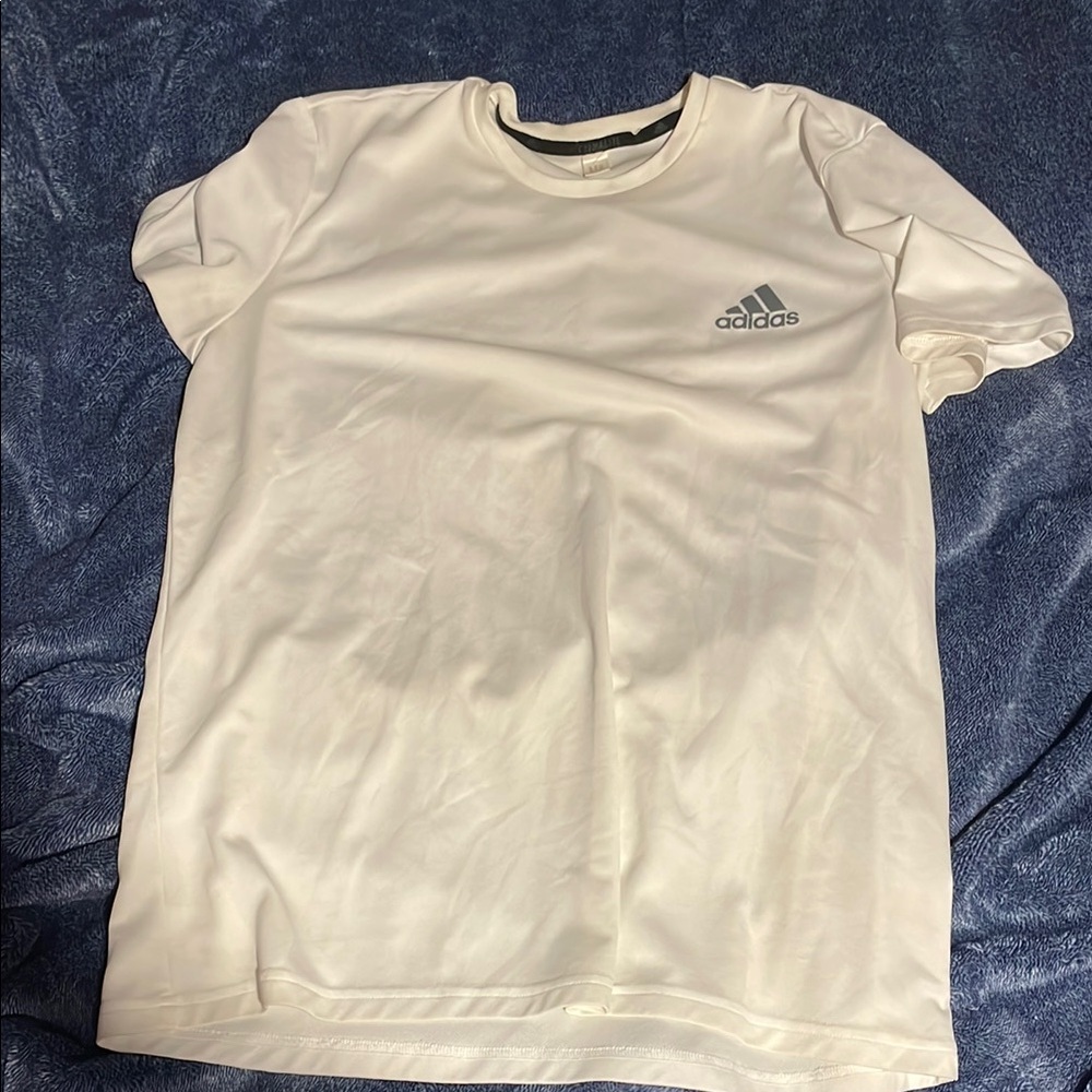 Adidas White Tee with Logo